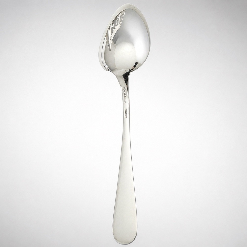 Kirk Repoussé Sterling Medium Serving Spoon 8⅜" S Kirk & Son - Picture 5 of 6